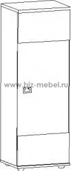 Шкаф - витрина малый универсальный 34.09: 450х360х1300 - БИЗНЕС МЕБЕЛЬ - Интернет-магазин офисной мебели в Екатеринбурге