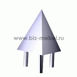 Пирамида наконечник для тройной трубы TR 46 - БИЗНЕС МЕБЕЛЬ - Интернет-магазин офисной мебели в Екатеринбурге