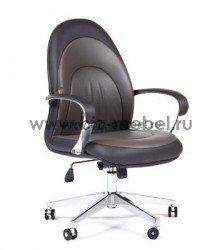 Кресло руководителя CHAIRMAN Dash M (Даш М) низкая спинка кожа бежевая/серая,кожа темно-серая/черная - БИЗНЕС МЕБЕЛЬ - Интернет-магазин офисной мебели в Екатеринбурге