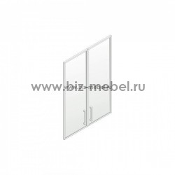 Комплекты стеклянных дверей к шкафу для сувениров, прозрачные в алюминиевой рамке 1118*788*20 Пр.ДШ-2СБА - БИЗНЕС МЕБЕЛЬ - Интернет-магазин офисной мебели в Екатеринбурге