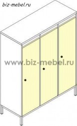 Шкафы для детской одежды на металлокаркасе ШДм-3 - БИЗНЕС МЕБЕЛЬ - Интернет-магазин офисной мебели в Екатеринбурге