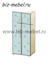 ШК-111 шкаф для одежды и белья - БИЗНЕС МЕБЕЛЬ - Интернет-магазин офисной мебели в Екатеринбурге