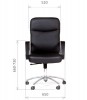 Кресло руководителя CHAIRMAN 465 черная экокожа - БИЗНЕС МЕБЕЛЬ - Интернет-магазин офисной мебели в Екатеринбурге