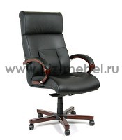 Кресло руководителя CHAIRMAN 421 черная кожа - БИЗНЕС МЕБЕЛЬ - Интернет-магазин офисной мебели в Екатеринбурге