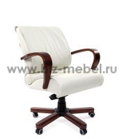 Кресло руководителя CHAIRMAN 444 WD (кожа белая, коричневая, черная) - БИЗНЕС МЕБЕЛЬ - Интернет-магазин офисной мебели в Екатеринбурге