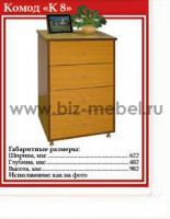 Комод К-8 (622-482-982) - БИЗНЕС МЕБЕЛЬ - Интернет-магазин офисной мебели в Екатеринбурге