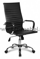 Кресло руководителя СМ CF-6602A высокая спинка экокожа бежевая, черная - БИЗНЕС МЕБЕЛЬ - Интернет-магазин офисной мебели в Екатеринбурге