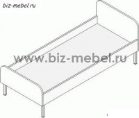 Кровать детская на металлокаркасе КДм-14 - БИЗНЕС МЕБЕЛЬ - Интернет-магазин офисной мебели в Екатеринбурге