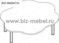 Столы фигурные регулируемые по высоте СДРф-12 - БИЗНЕС МЕБЕЛЬ - Интернет-магазин офисной мебели в Екатеринбурге