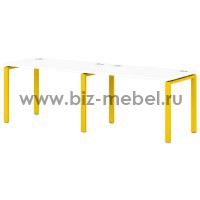 Бенч-система на 2 рабочих места 2400х700х750  S-131  - БИЗНЕС МЕБЕЛЬ - Интернет-магазин офисной мебели в Екатеринбурге