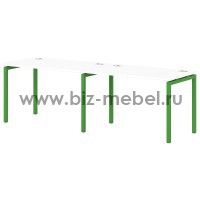 Бенч-система на 2 рабочих места 2400x700x750 S-135 - БИЗНЕС МЕБЕЛЬ - Интернет-магазин офисной мебели в Екатеринбурге
