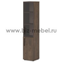 Шкаф для документов высокий узкий T-553 412х406х1970 л/пр  - БИЗНЕС МЕБЕЛЬ - Интернет-магазин офисной мебели в Екатеринбурге