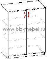 ТдБсд- 1000И Тумба для бумаг со стеклянными дверками - БИЗНЕС МЕБЕЛЬ - Интернет-магазин офисной мебели в Екатеринбурге