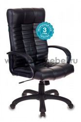 Кресло руководителя Бюрократ KB-10/BLACK черный искусственная кожа - БИЗНЕС МЕБЕЛЬ - Интернет-магазин офисной мебели в Екатеринбурге