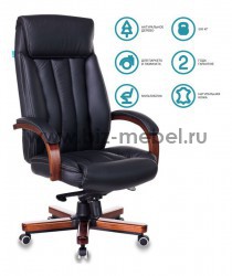 Кресло руководителя Бюрократ T-9922WALNUT/BLACK (SL/BLACK) - БИЗНЕС МЕБЕЛЬ - Интернет-магазин офисной мебели в Екатеринбурге