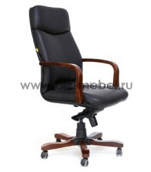 Кресло руководителя CHAIRMAN 460 черная кожа - БИЗНЕС МЕБЕЛЬ - Интернет-магазин офисной мебели в Екатеринбурге