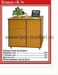 Комод К-9 (904-432-835) - БИЗНЕС МЕБЕЛЬ - Интернет-магазин офисной мебели в Екатеринбурге