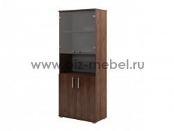 Шкаф со стеклом 800*430*2000 S-677 - БИЗНЕС МЕБЕЛЬ - Интернет-магазин офисной мебели в Екатеринбурге