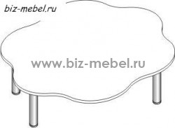 Столы фигурные регулируемые по высоте СДРф-12 - БИЗНЕС МЕБЕЛЬ - Интернет-магазин офисной мебели в Екатеринбурге