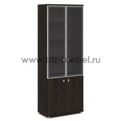 Шкаф для документов со стеклом AL-рамка Васанта V-614 - БИЗНЕС МЕБЕЛЬ - Интернет-магазин офисной мебели в Екатеринбурге