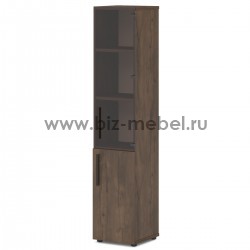Шкаф для документов высокий узкий T-553 412х406х1970 л/пр  - БИЗНЕС МЕБЕЛЬ - Интернет-магазин офисной мебели в Екатеринбурге
