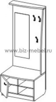 Вешалка БВБ-1 (800*580(630)*1990) - БИЗНЕС МЕБЕЛЬ - Интернет-магазин офисной мебели в Екатеринбурге