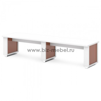 Стол для переговоров 8 персон L-103 3400*850*750 - БИЗНЕС МЕБЕЛЬ - Интернет-магазин офисной мебели в Екатеринбурге