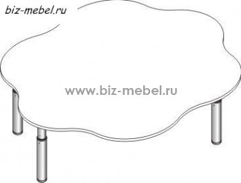 Столы фигурные регулируемые по высоте СДРф-14  - БИЗНЕС МЕБЕЛЬ - Интернет-магазин офисной мебели в Екатеринбурге